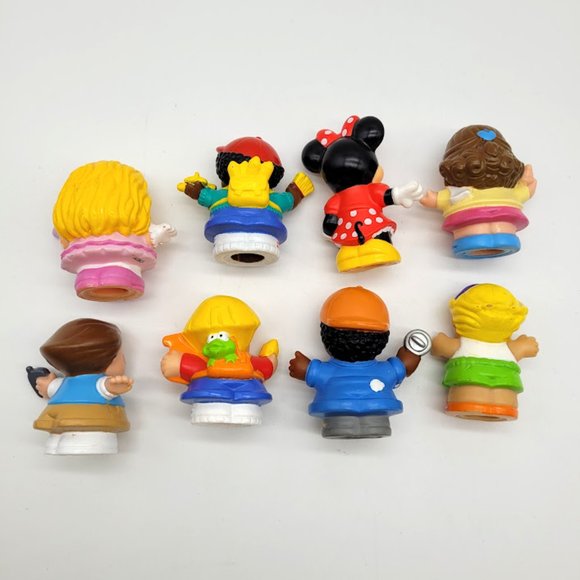 LOT OF 8 LITTLE PEOPLE Fisher Price Boys Girls Blonde Brunette Play Club Team - Picture 3 of 15